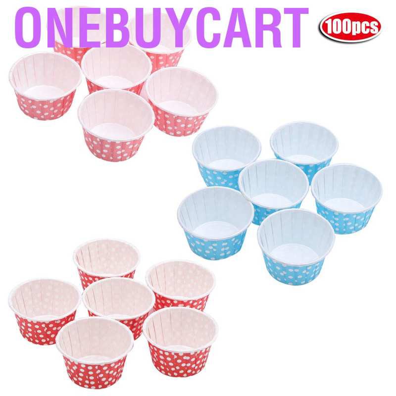 Set 100 Cốc Giấy Làm Bánh Cupcake