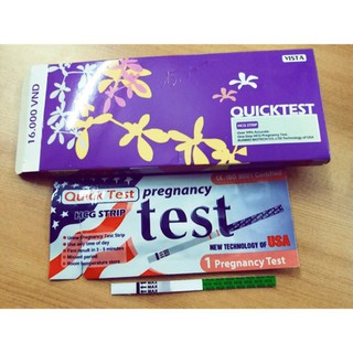Que thử thai dùng 1 lần Quicktest hộp 1 que