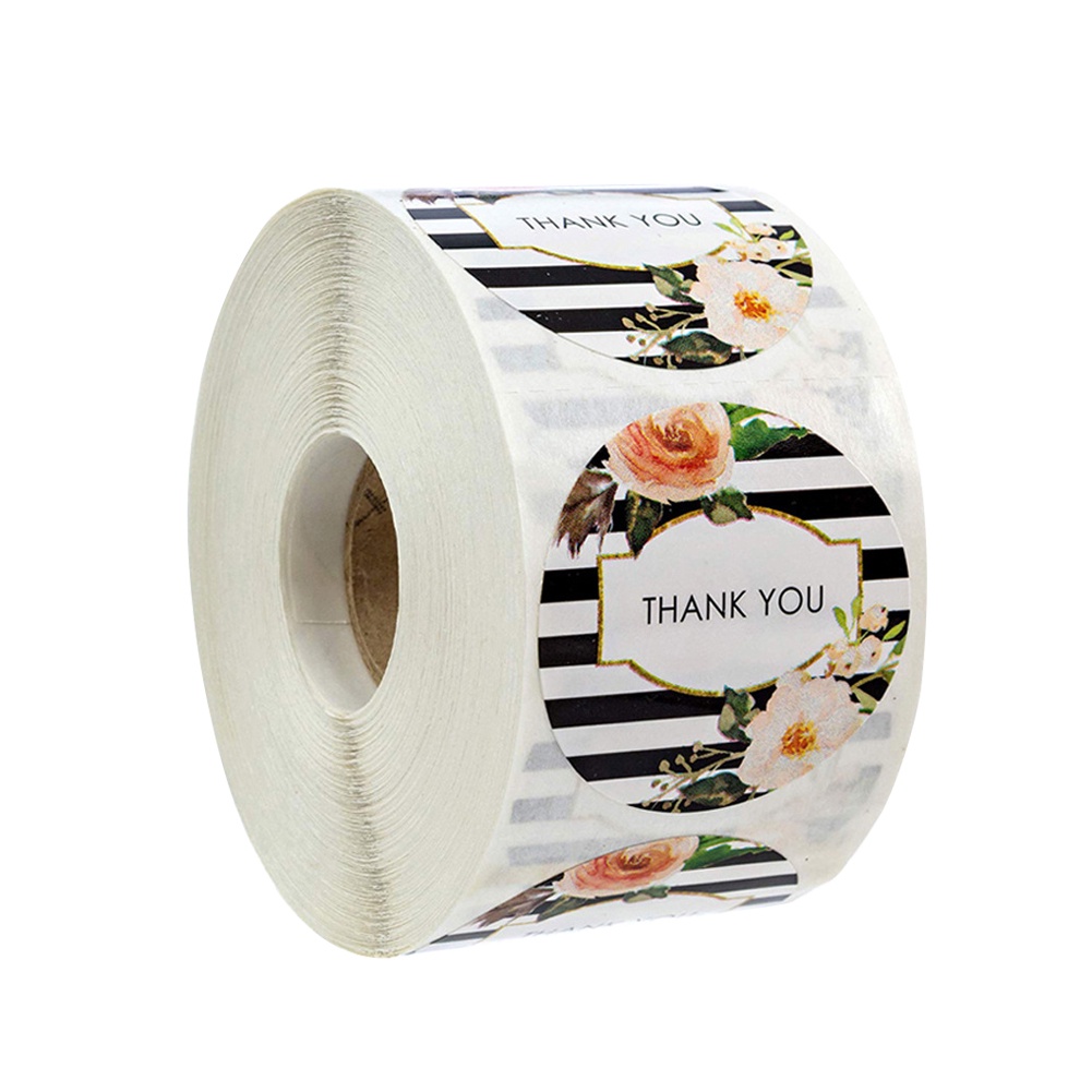 Miếng Dán Niêm Phong Bao Thư In Chữ thank you Xinh Xắn