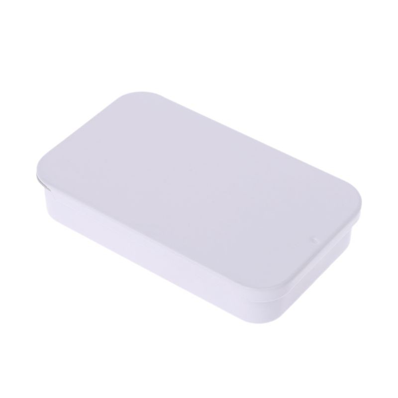 youyo* Metal Tin Rectangle Mini Jewelry Storage Box Candy Coin Key Organizer Organizer Items Containers
