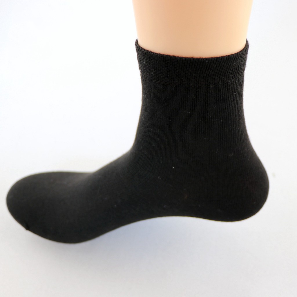 Tất vớ nam nữ 10 đôi cổ cao, vải bông cotton cao cấp, khử mùi tốt