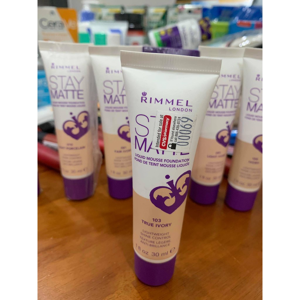 [hàng Auth] Kem nền Rimmel Stay Matte Liquid Mousse Foundation 30ml | BigBuy360 - bigbuy360.vn