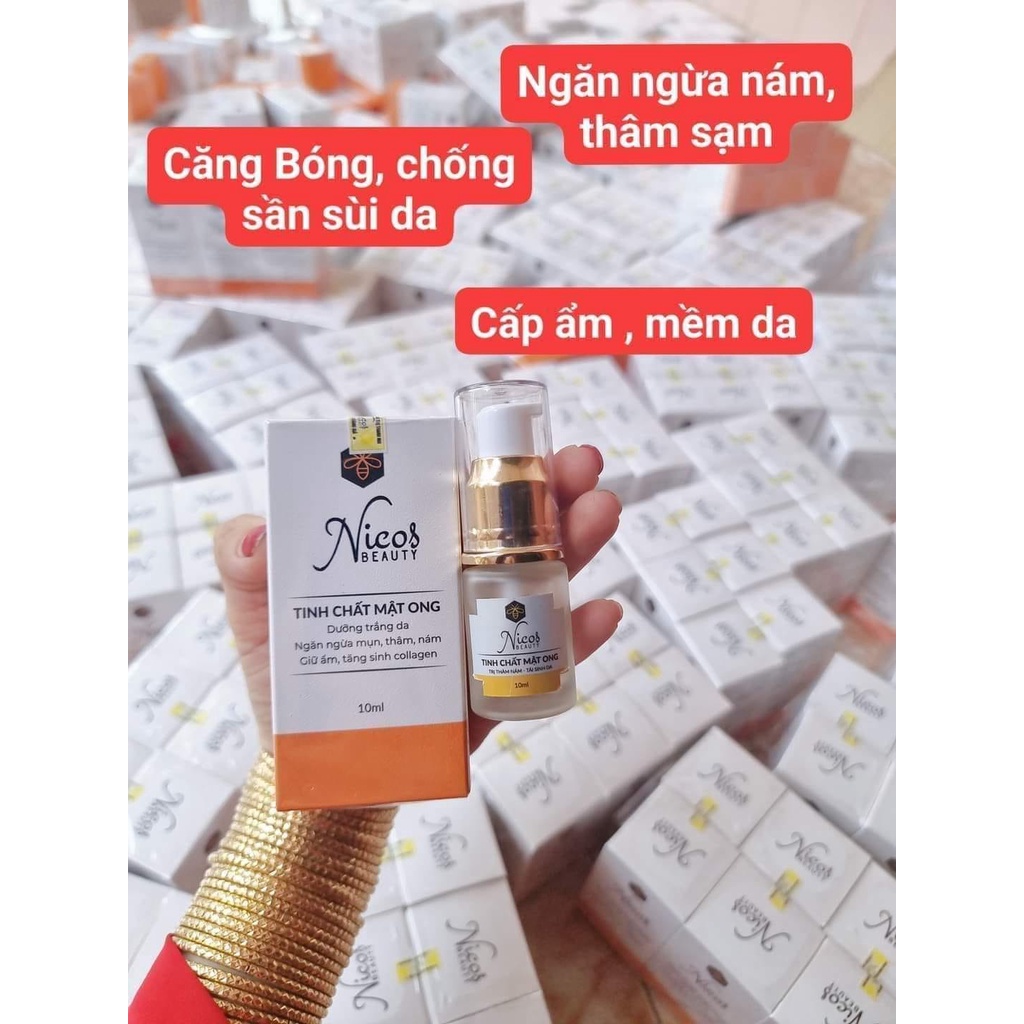 TINH CHẤT MẬT ONG NICOS -DƯỠNG TRẮNG DA, SE KHÍT LỖ CHÂN LÔNG