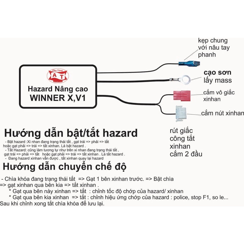 Mạch Hazard nâng cao cho xe Winner X