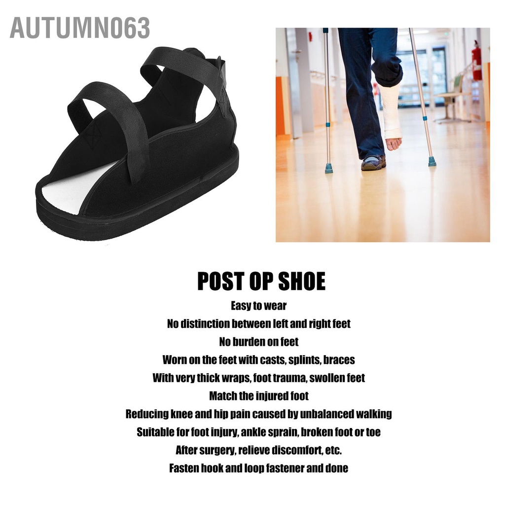 Post Op Giày hở ngón chân Gãy thạch cao Bảo vệ Chân hỗ trợ thiết bị cung cấp sức khỏe Autumn063