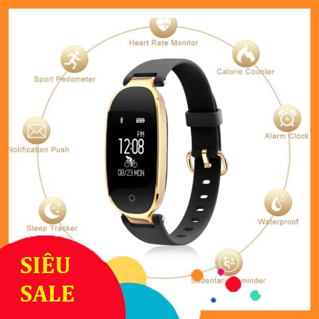 [SiêuRẻ] Đồng hồ nữ, đồng hồ thông minh nữ WristBand MIJAFIT S3 năm 2018 cho phái đẹp, bảo hành 6 tháng .