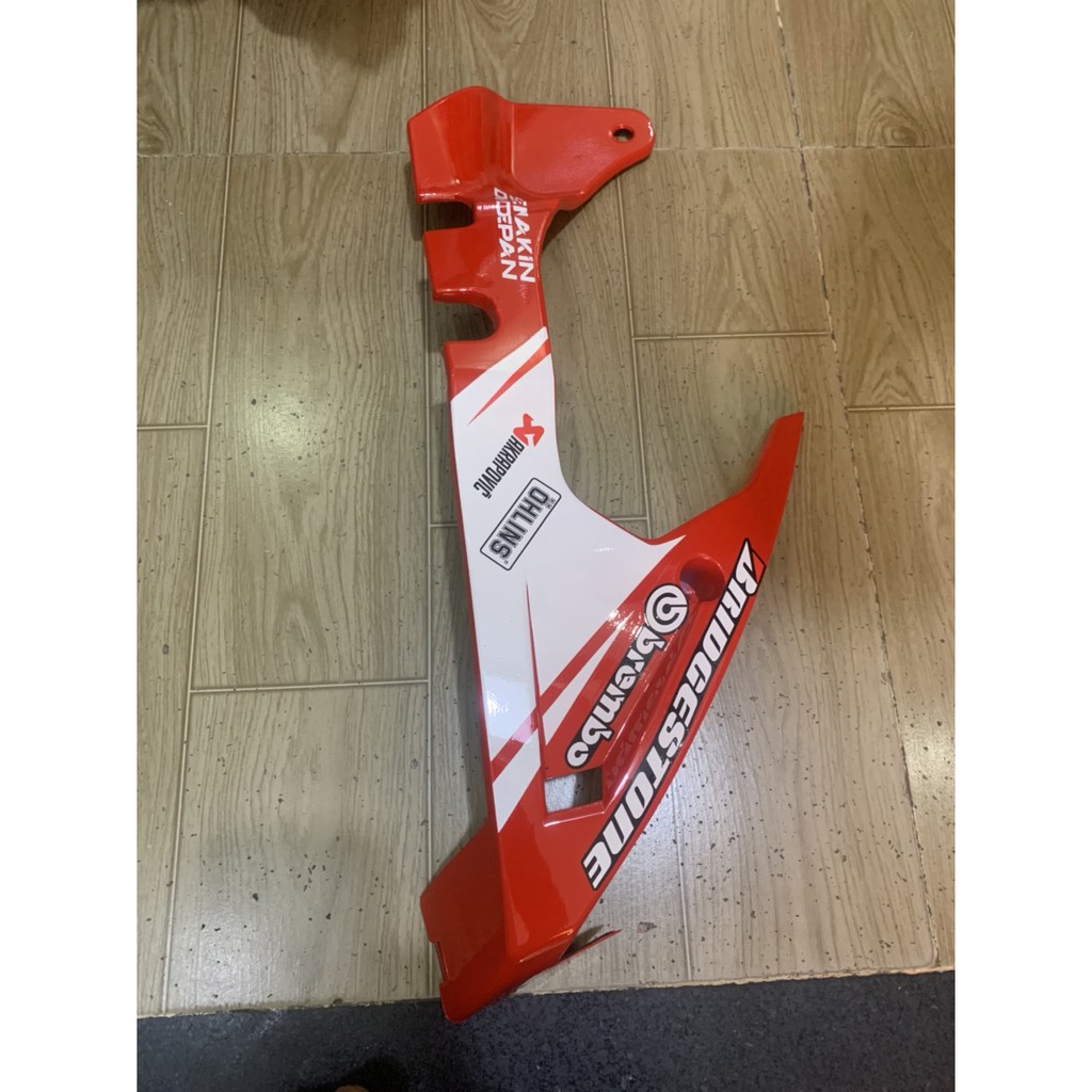 mỏ cày xe exciter 150 màu đỏ tem trắng