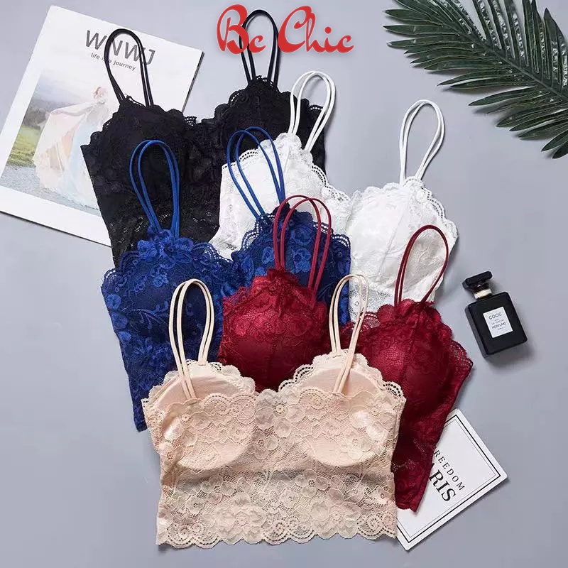 Áo bra ren 2 dây siêu xinh free size 618 BC_CHIC LINGERIE