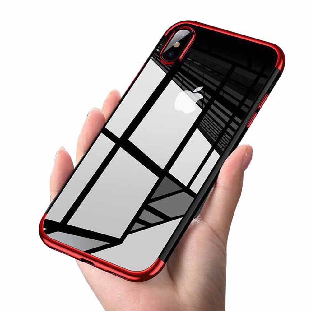 Ốp Điện Thoại Tpu Silicon Mềm Siêu Mỏng Trong Suốt Mạ Viền Dành Cho Iphone Xs Xs Max Xr X 8 7 Plus 6s 6 | BigBuy360 - bigbuy360.vn
