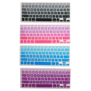 Tấm Phủ Bàn Phím Silicon Màu Đỏ Hồng Cho Macbook Pro 13 / 15 / 17 "