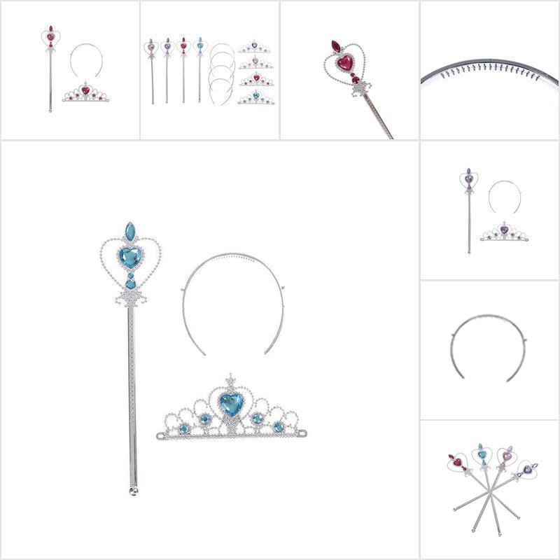 1 Bộ Vương Miện Công Chúa Đính Pha Lê + Đũa Thần Cho Bé Gái