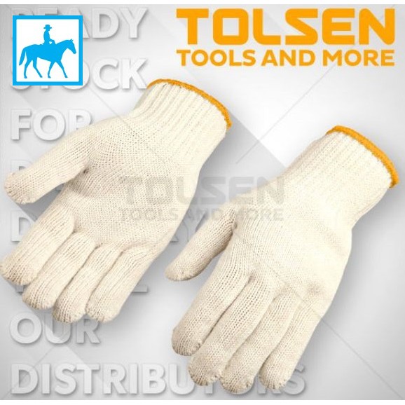 Bao Tay Găng Tay Bảo Hộ Lao Động Vải Len size XL Working Gloves TOLSEN 45001