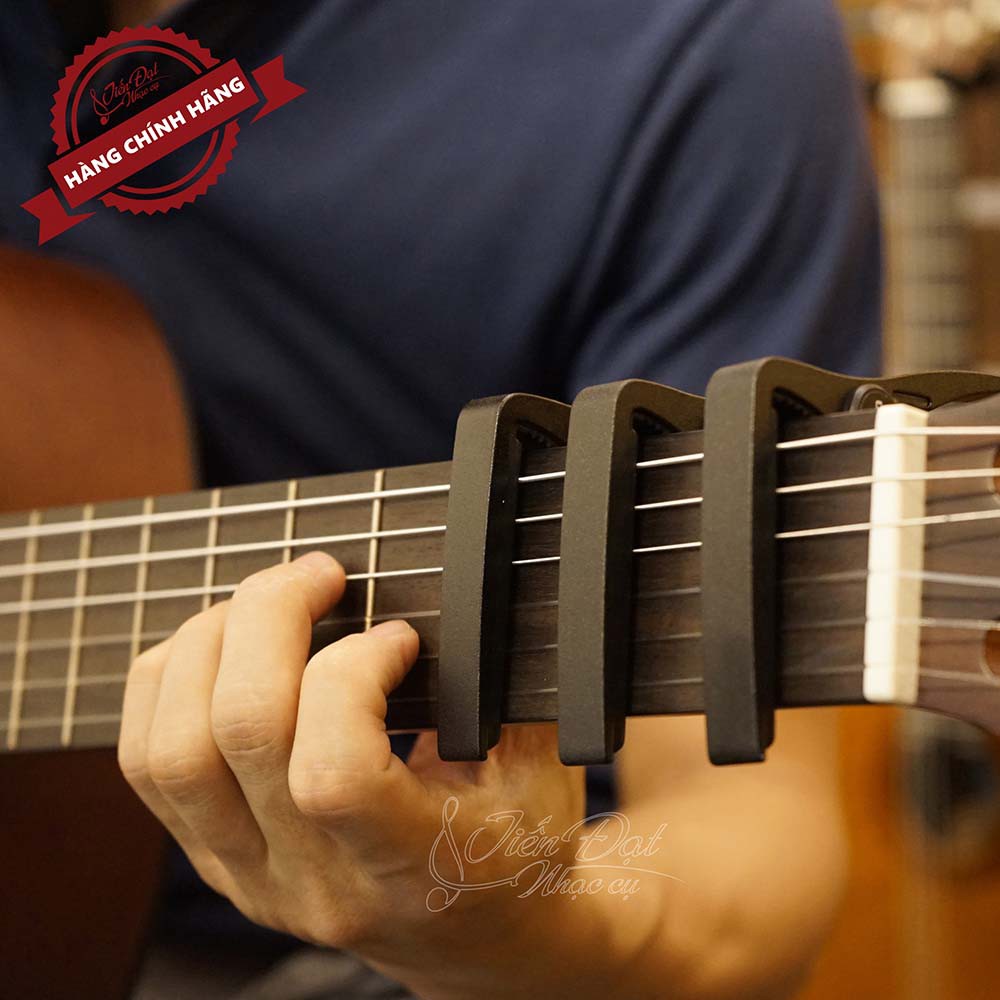 Kẹp Capo Đàn Guitar, Ukulele Aroma Cao Cấp AC05, Bộ Chỉnh 2 trong 1 Tích Hợp Máy Lên Dây  & Capo