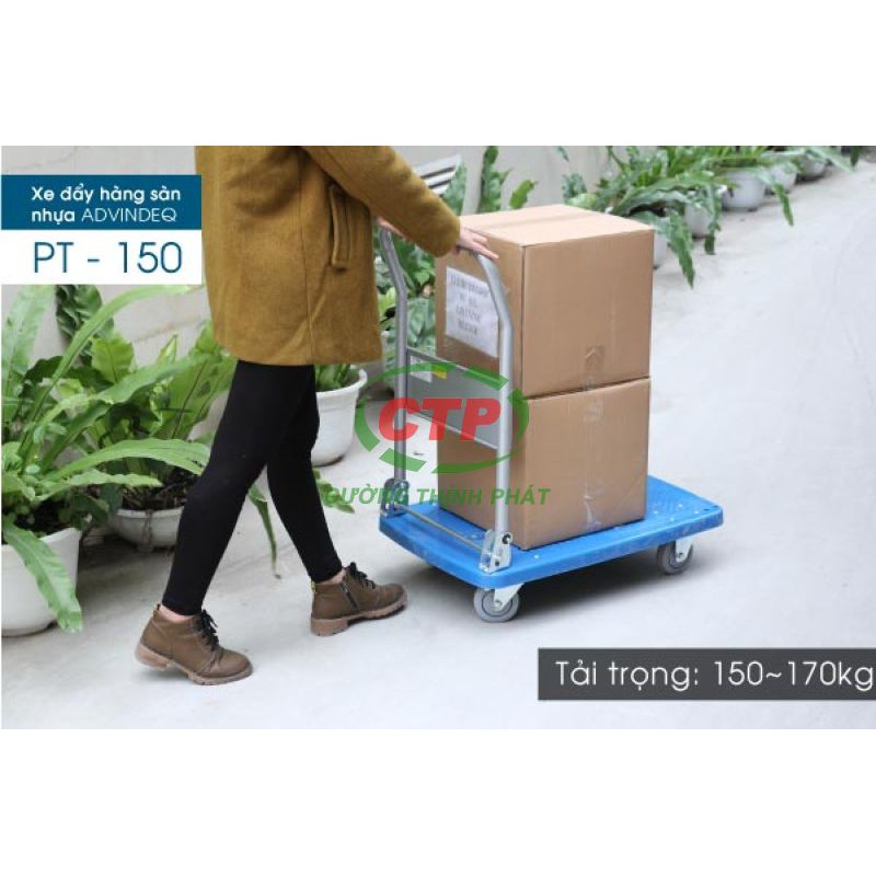 Xe đẩy hàng sàn nhựa ADVINDEQ PT150