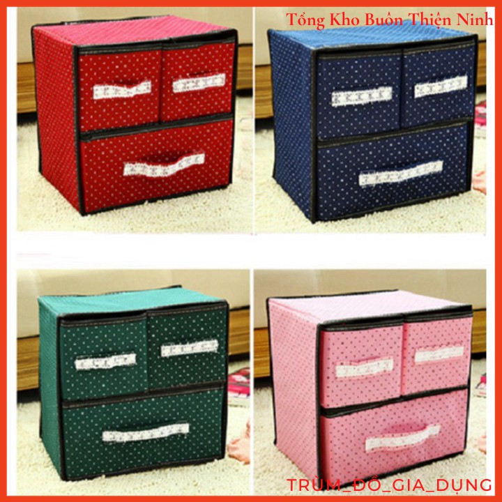 TỦ VẢI ĐỰNG ĐỒ 2 TẦNG 3 NGĂN MINI