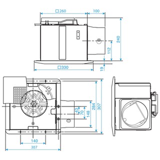Quạt hút âm trần Panasonic FV-32CH9