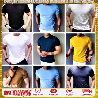 Áo Thun Nam chất vải trơn cotton 100%  MADE IN VIETNAM [ Cung Cấp Sỉ Toàn Quốc]