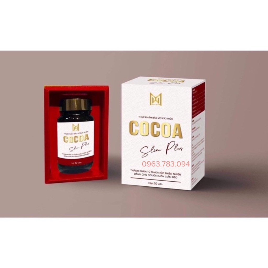 Cocoa Slim Plus Giảm Cân Siêu Mạnh bản thường và bản plus mới