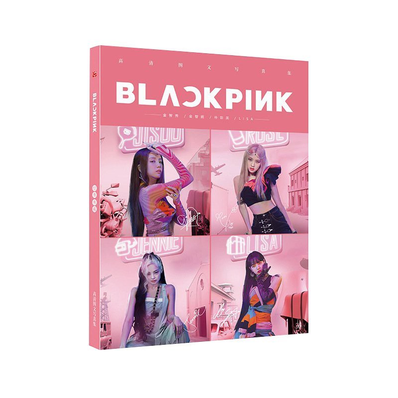 (ngẫu nhiên) Album ảnh photobook Blackpink Lisa Jennie Rose Jisoo mẫu mới bìa hồng