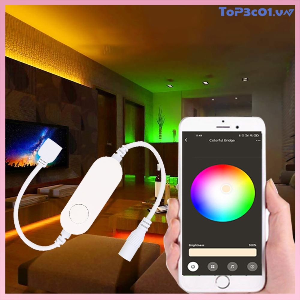 tuya 3.0 zigbee Bộ điều khiển đèn LED RGB thông minh 5-24V 【top3c01.vn】
