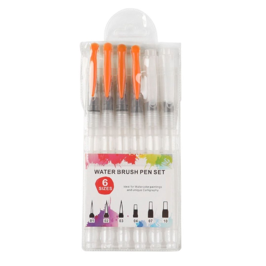 Bộ 3/6 cọ vẽ màu nước, cọ nước Waterbrush chất lượng