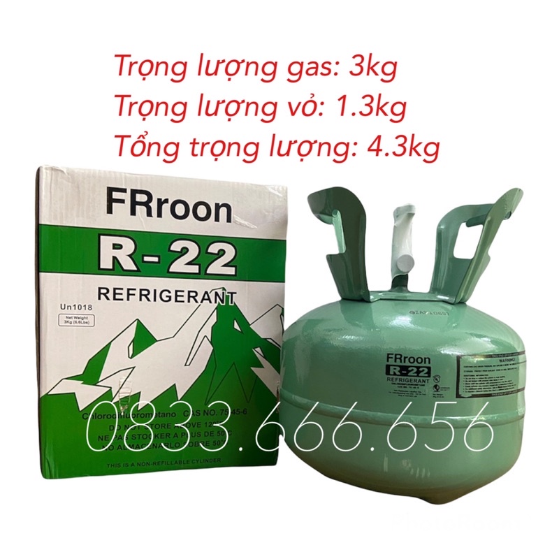 [Mã ELHA22 giảm 6% đơn 300K] [GIÁ GỐC] Gas lạnh điều hoà R-22 FRroon - Môi chất lạnh điều hoà (máy lạnh) R22