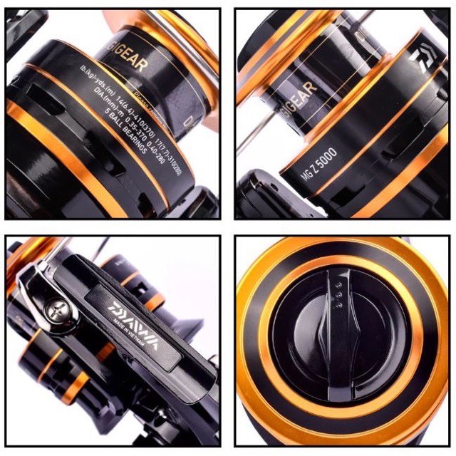 máy câu DAIWA MG Z 5000 hàng việt nam sản xuất máy cực khoẻ quay mượt y hình giá rẻ giảm giá sele y hình