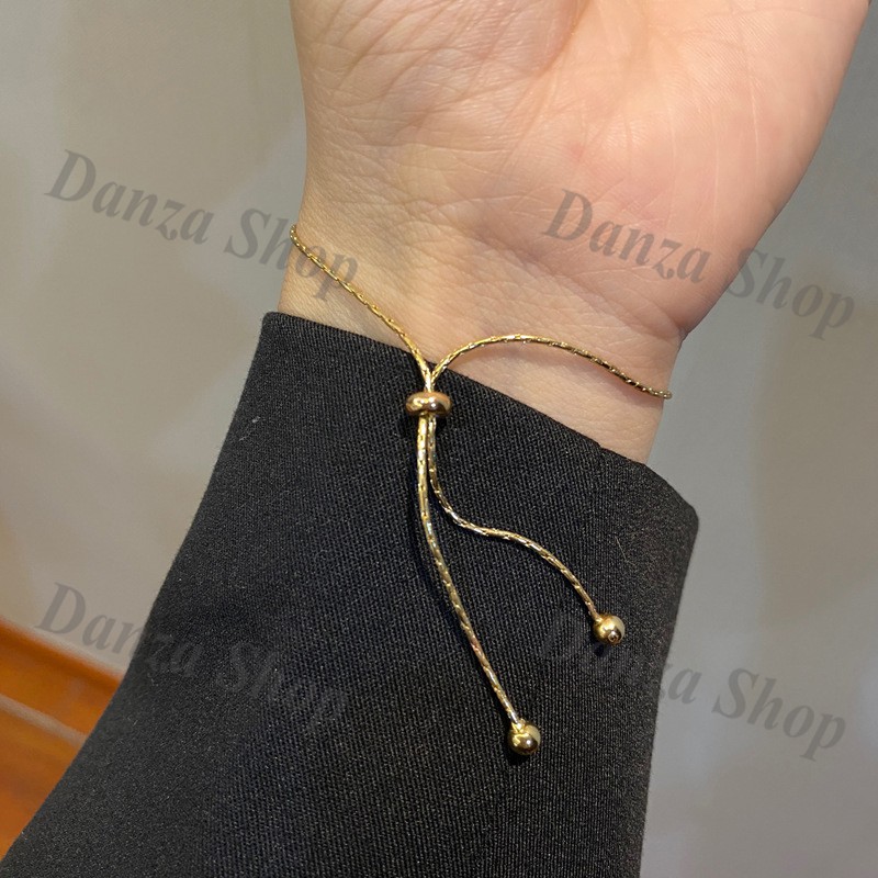 Vòng tay thời trang đính NGỌC TRAI NHÂN TẠO - Trang Sức DANZA SHOP