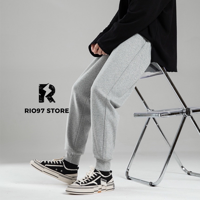 Quần Jogger Nam Nữ Trơn Basic Thun Poly Phong Cách Thời Trang Năng Động Thể Thao - Rio97 Store
