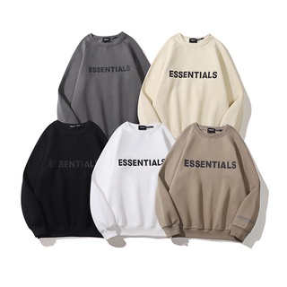 Áo sweater tay dài cổ tròn dáng rộng in chữ thời trang cho nam và nữ