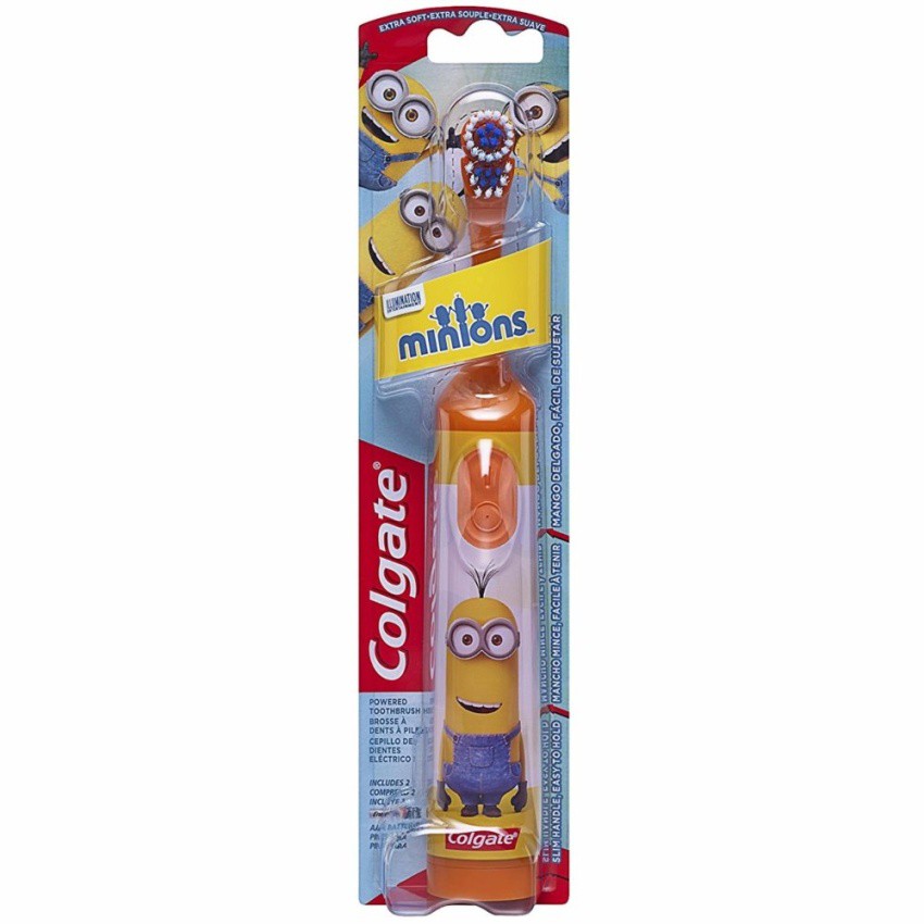 Bàn chải đánh răng dùng pin Colgate Kids Minions Power Toothbrush (Mỹ)