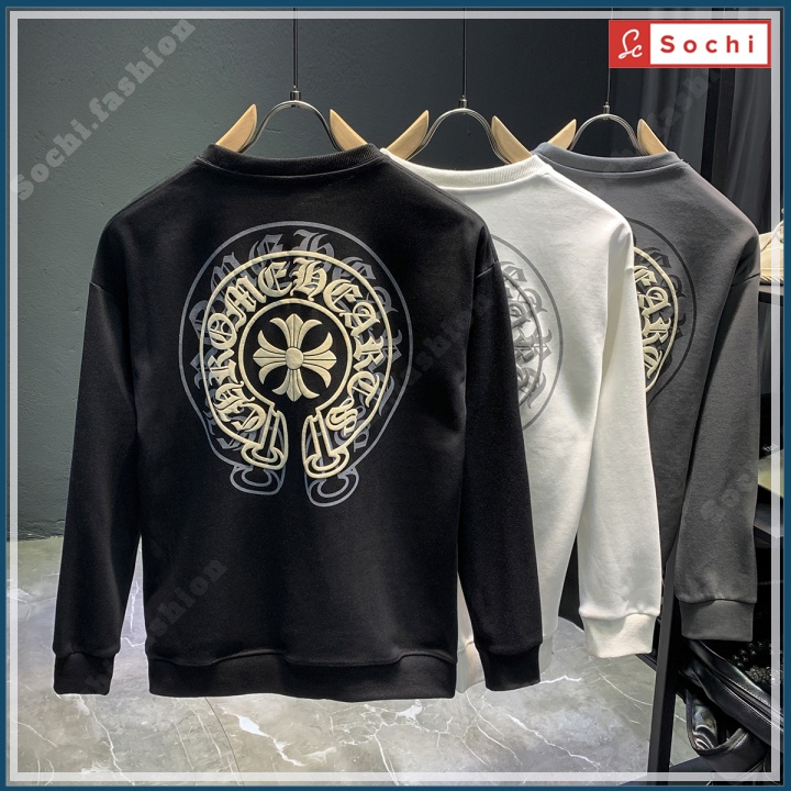 Áo thun nam nữ tay dài chất đẹp, áo phông nam unisex in hình huy hiệu lớn mã SW638