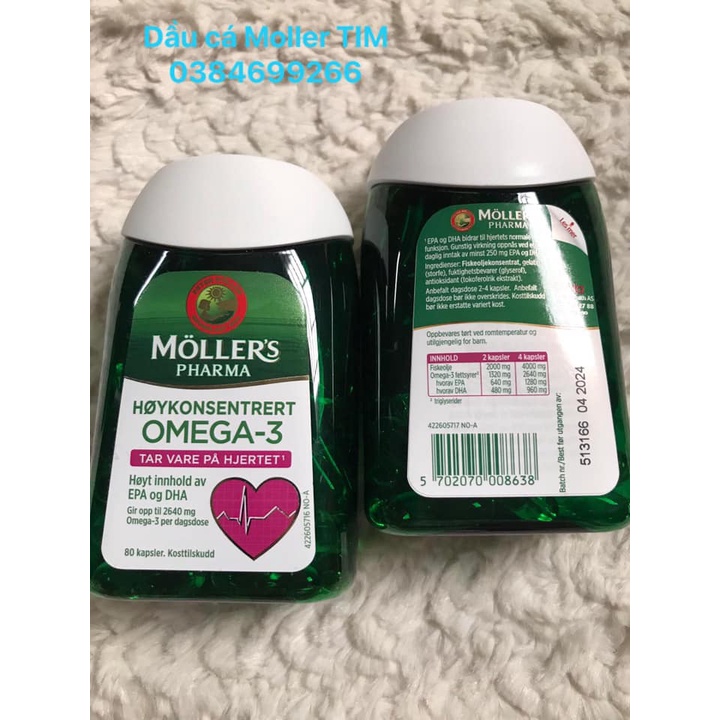 Dầu cá hỗ trợ TIM KHỚP NÃO Moller’s Pharma nội địa Na Uy  Mẫu mới nhất