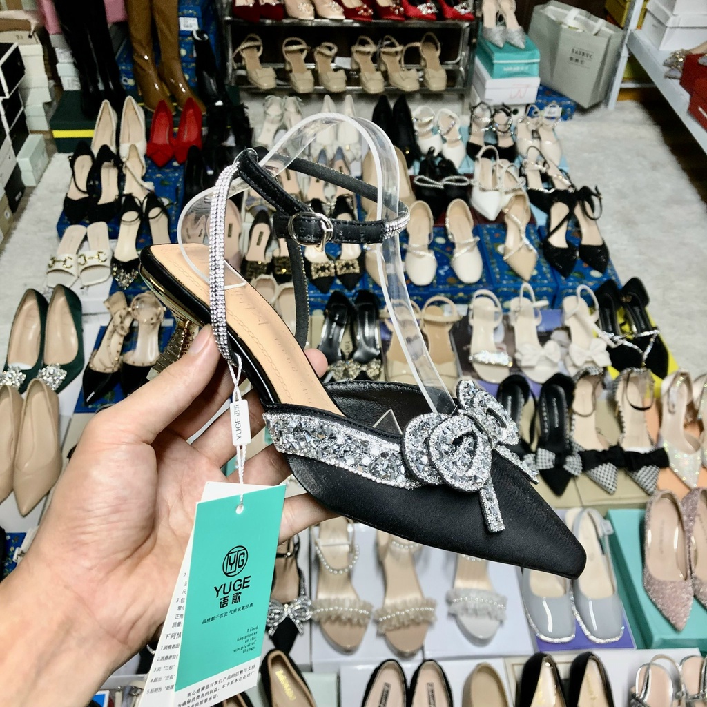 Giày cao gót nơ đá xinh HOT 2024  521