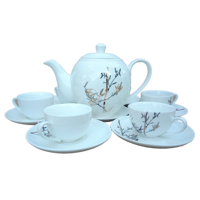 Bộ ấm chén sứ cao cấp hàn quốc
