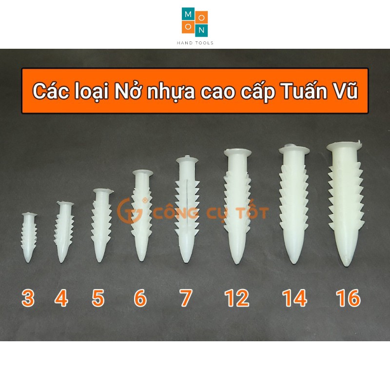 Gói 100c Tắc kê Nở nhựa  loại dày