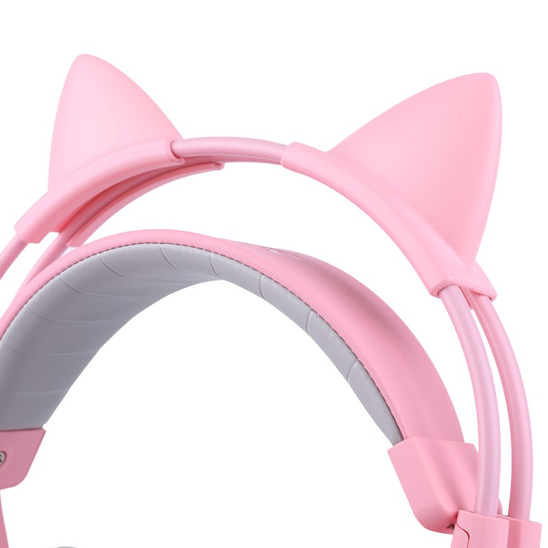 Tai nghe Somic 7.1 G 951 USB đèn led màu Hồng - phiên bản tai mèo Siêu cute