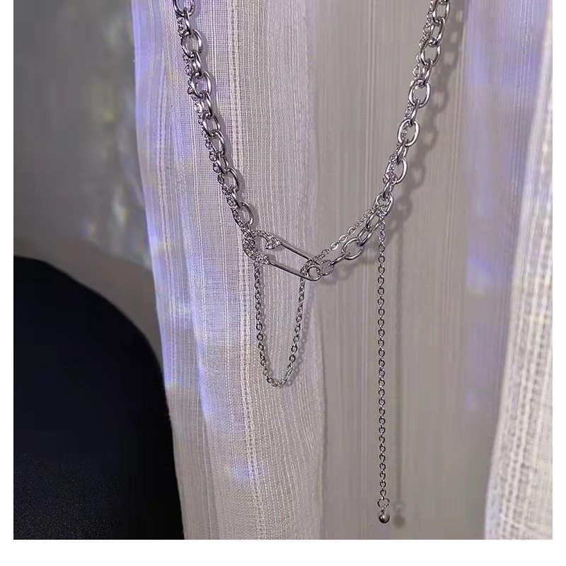 Vòng cổ hợp kim đính đá thời trang thanh lịch cho nữ