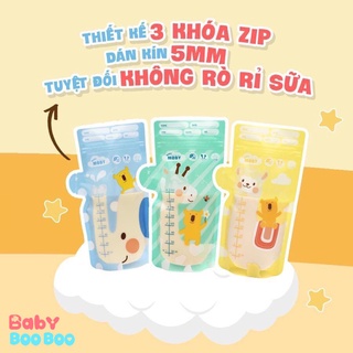 Túi zip trữ sữa Moby Thái Lan 240ml/150ml [Chính hãng]