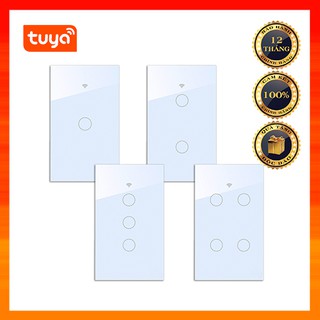 [Chính hãng] Tuya ST1- Công Tắc Cảm Ứng Wifi Thông Minh Hình Chữ Nhật 1 2 3 4 nút, bật tắt đèn qua điện thoại
