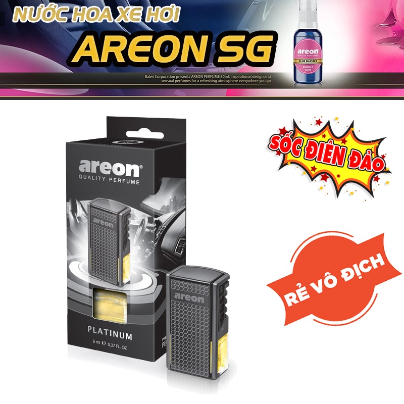 Nước Hoa gài cửa gió ô tô AREON - Hương PLATINUM