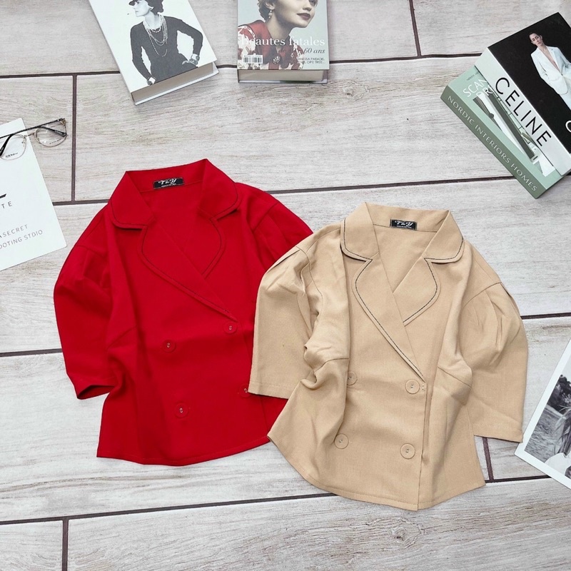 ÁO KIỂU THIẾT KẾ FORM NGẮN