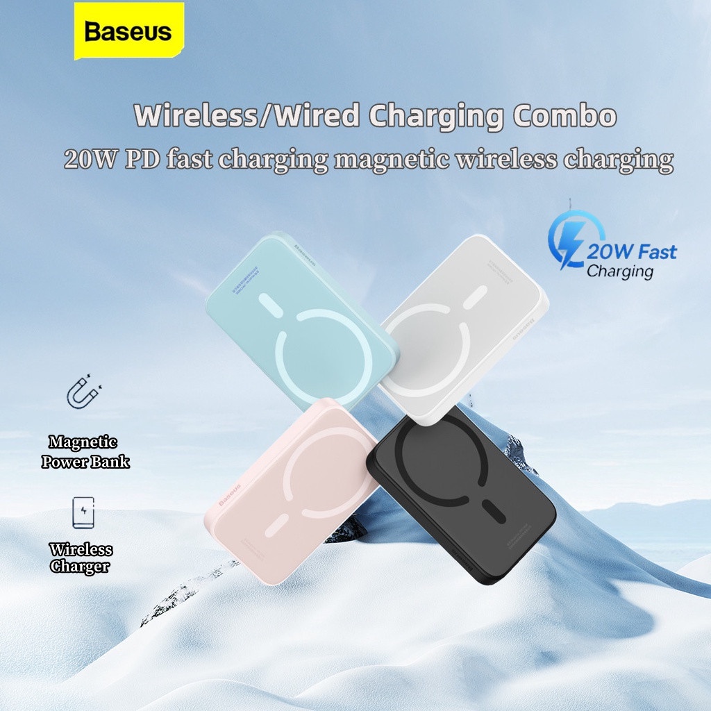 Sạc Dự Phòng Không Dây Baseus 6000mAh/10000mAh 20W PD Cho iP 13