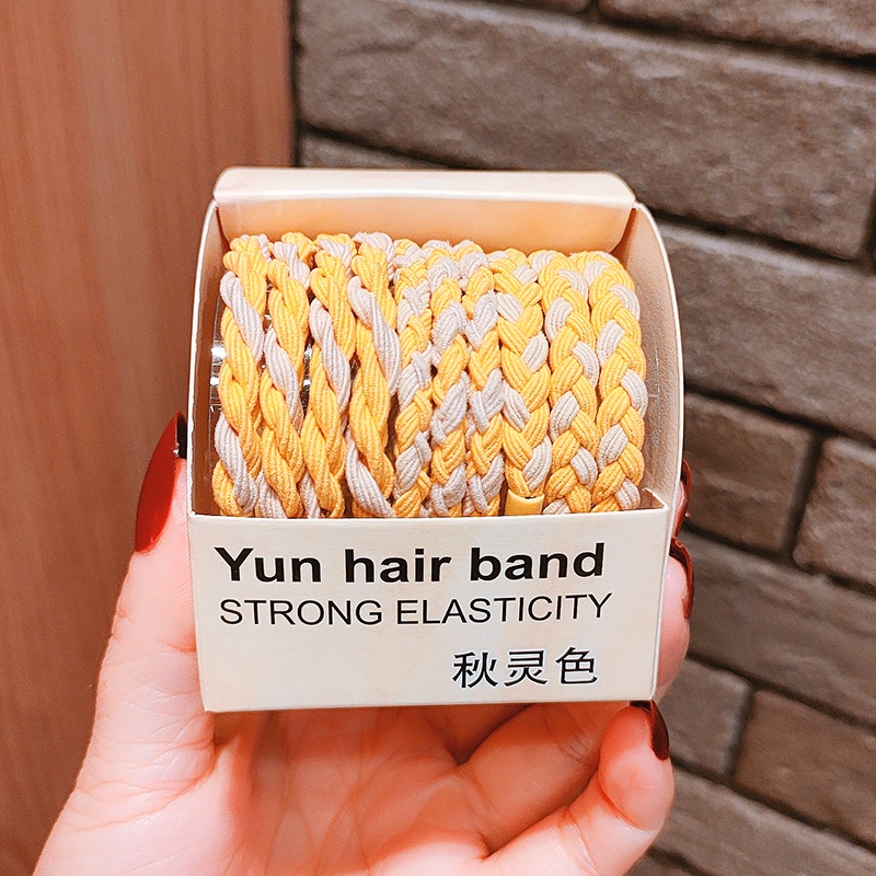 Set cột tóc cho nữ nhiều kiểu đan phụ tiện tóc thời trang bao đẹp