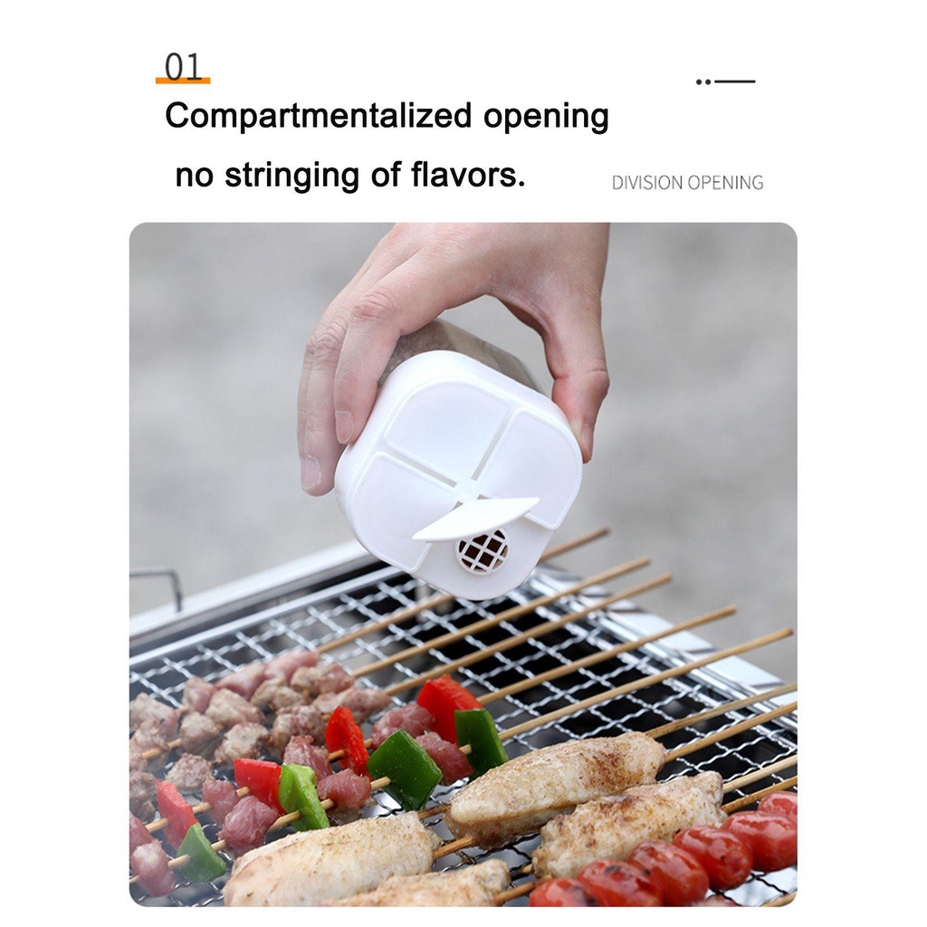 LEISURE Set 1 / 2 Hộp Đựng Gia Vị Tiện Lợi Cho Các Hoạt Động Ngoài Trời