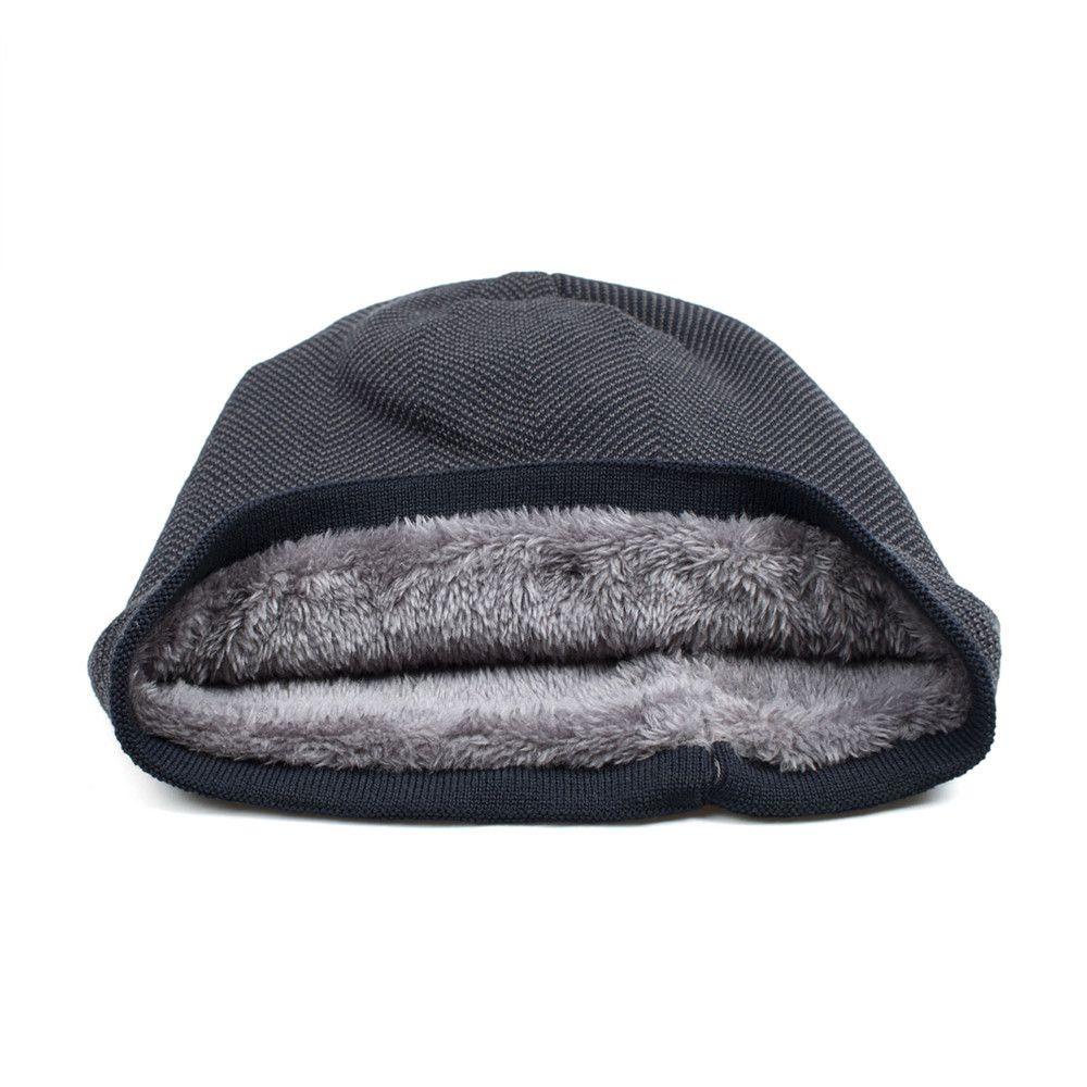 Mũ Beanie Dệt Kim Màu Trơn Dày Dặn Cho Nam