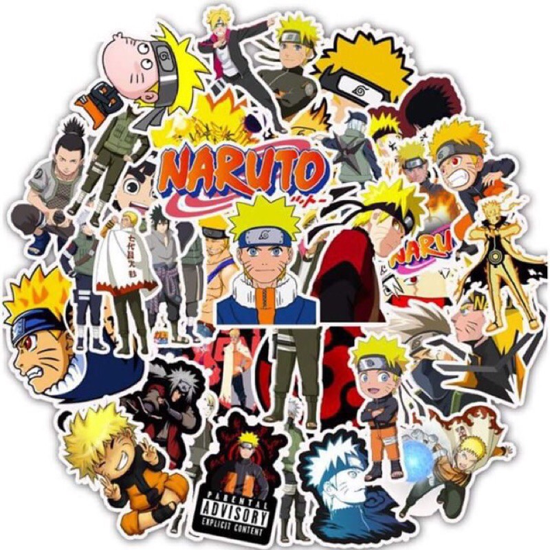 10-50 hình sticker naruto decal(random hình)