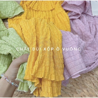 Váy đũi xốp cổ bèo