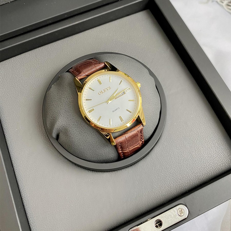 Đồng Hồ Nam OLEVS [ Chính Hãng Full Box ] Sapphire Chống Xước , Chống Nước