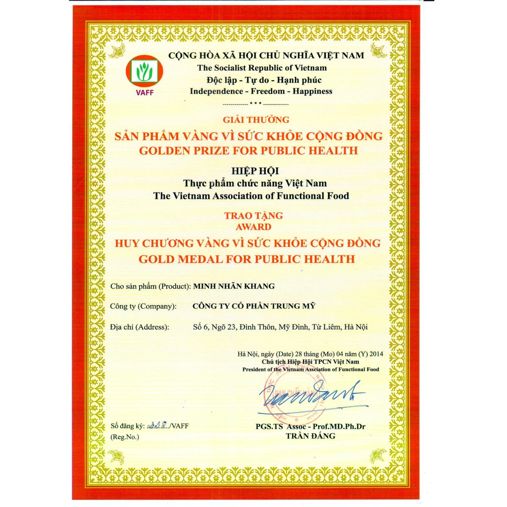 Viên uống Minh Nhãn Khang - Hỗ trợ điều trị thoái hóa điểm vàng, đục thủy tinh thể (Hộp 30 viên)
